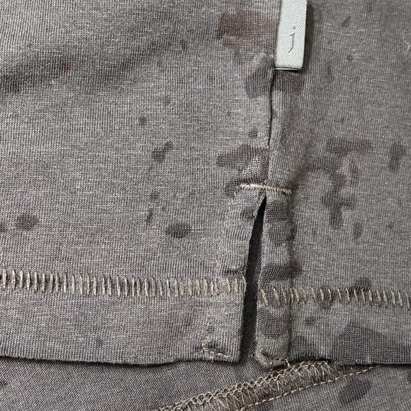 NEW JOHN VARVATOS Men's Eden Burnout Crewneck Tee Carbon Grey Size XL NWT - Picture 2 of 8